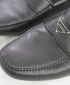 $850 PRADA - Black Saffiano LOGO Leather Penny Loafers - 10US (9)