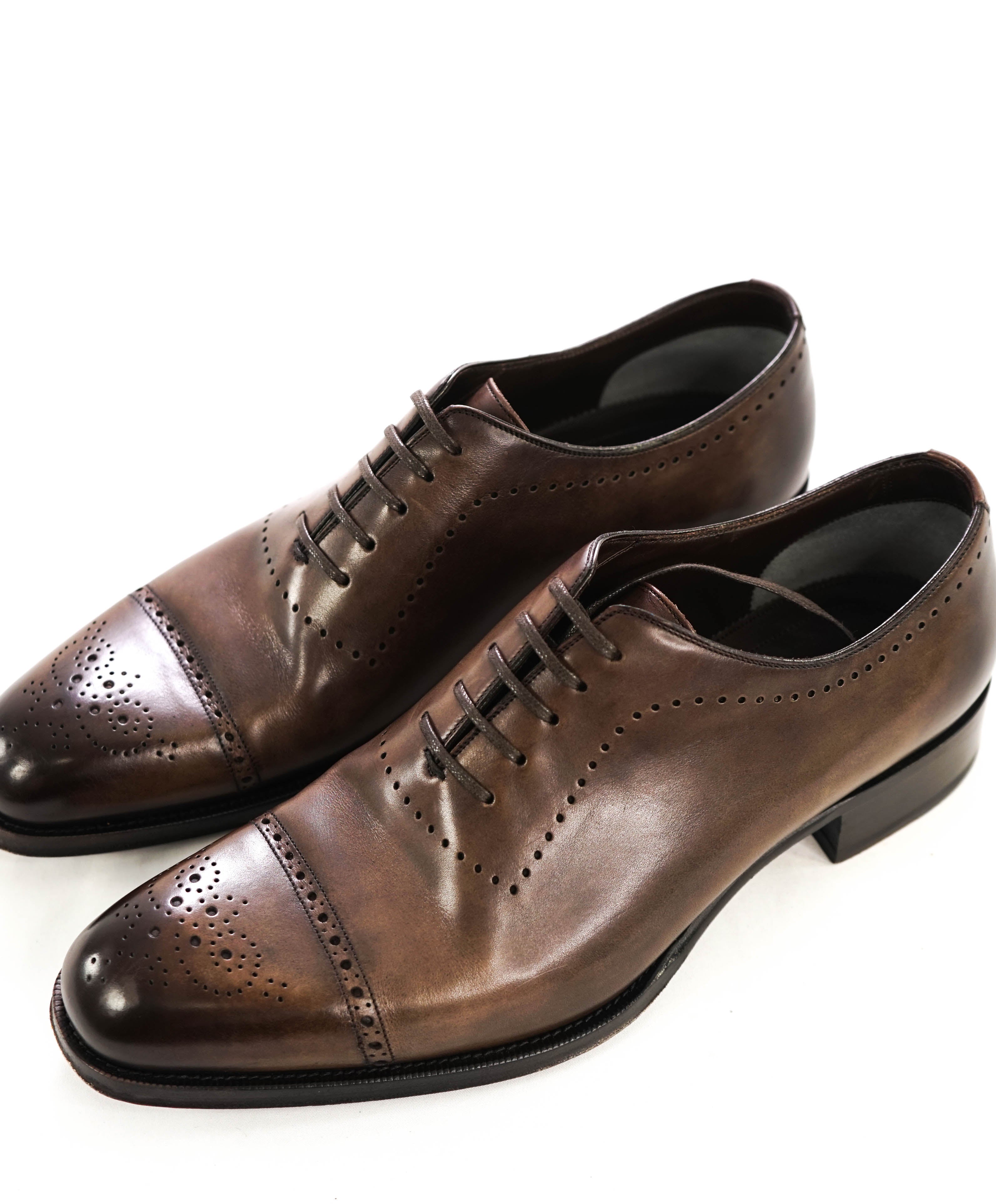 $1,790 TOM FORD - Wholecut "EDGAR" Brown Oxfords - 12 US (11)