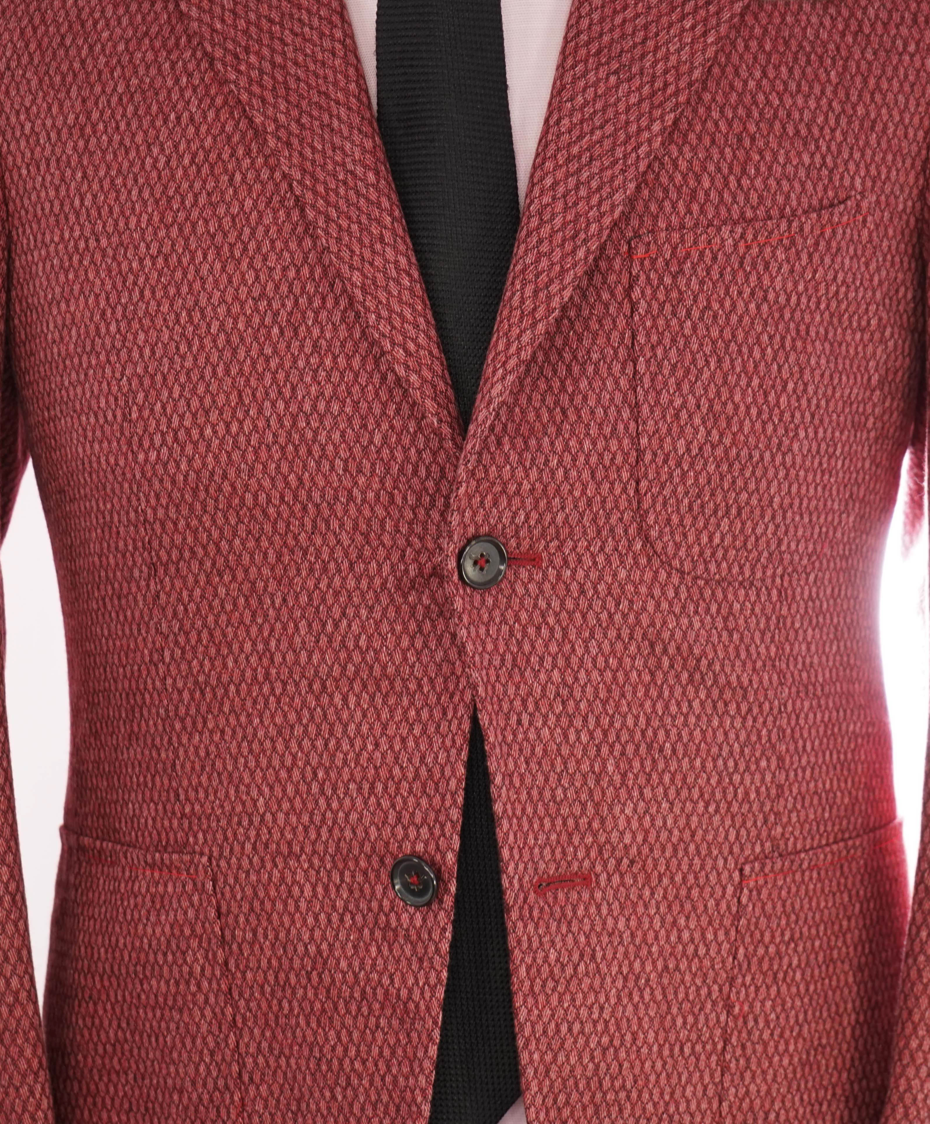 $4,695 ISAIA - Cashmere/Wool/Cotton Jaq "MORFEO'S 64 'A SCIAMMERIA" Blazer - 34R