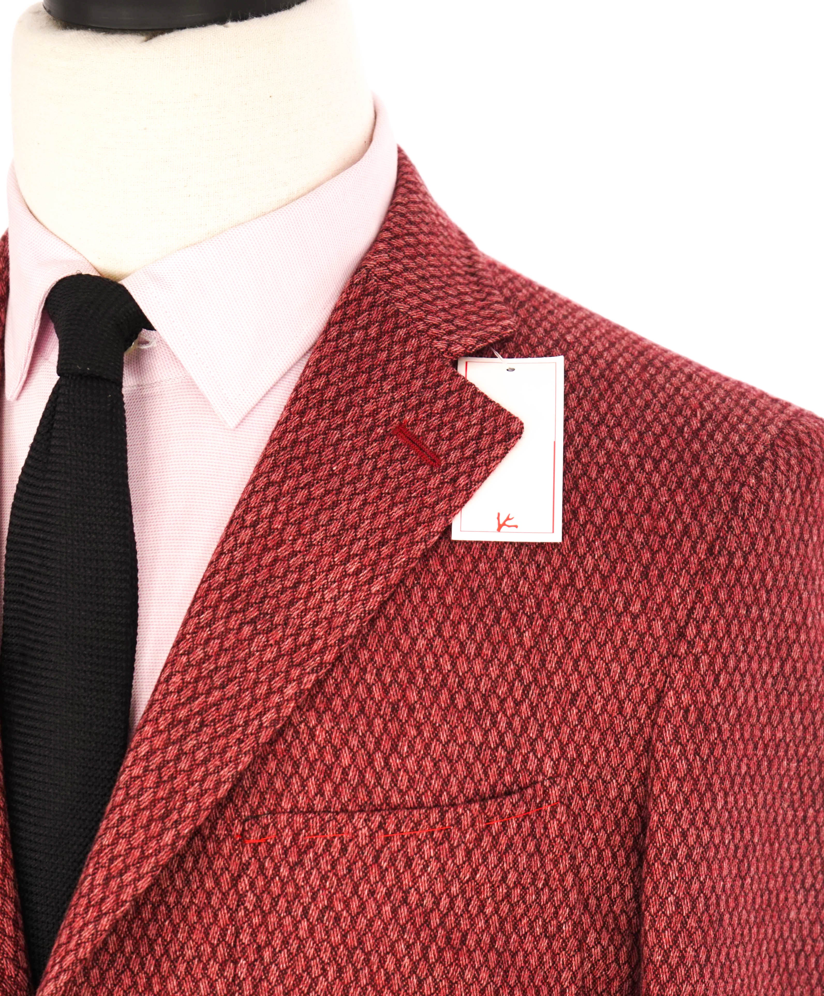 $4,695 ISAIA - Cashmere/Wool/Cotton Jaq "MORFEO'S 64 'A SCIAMMERIA" Blazer - 34R