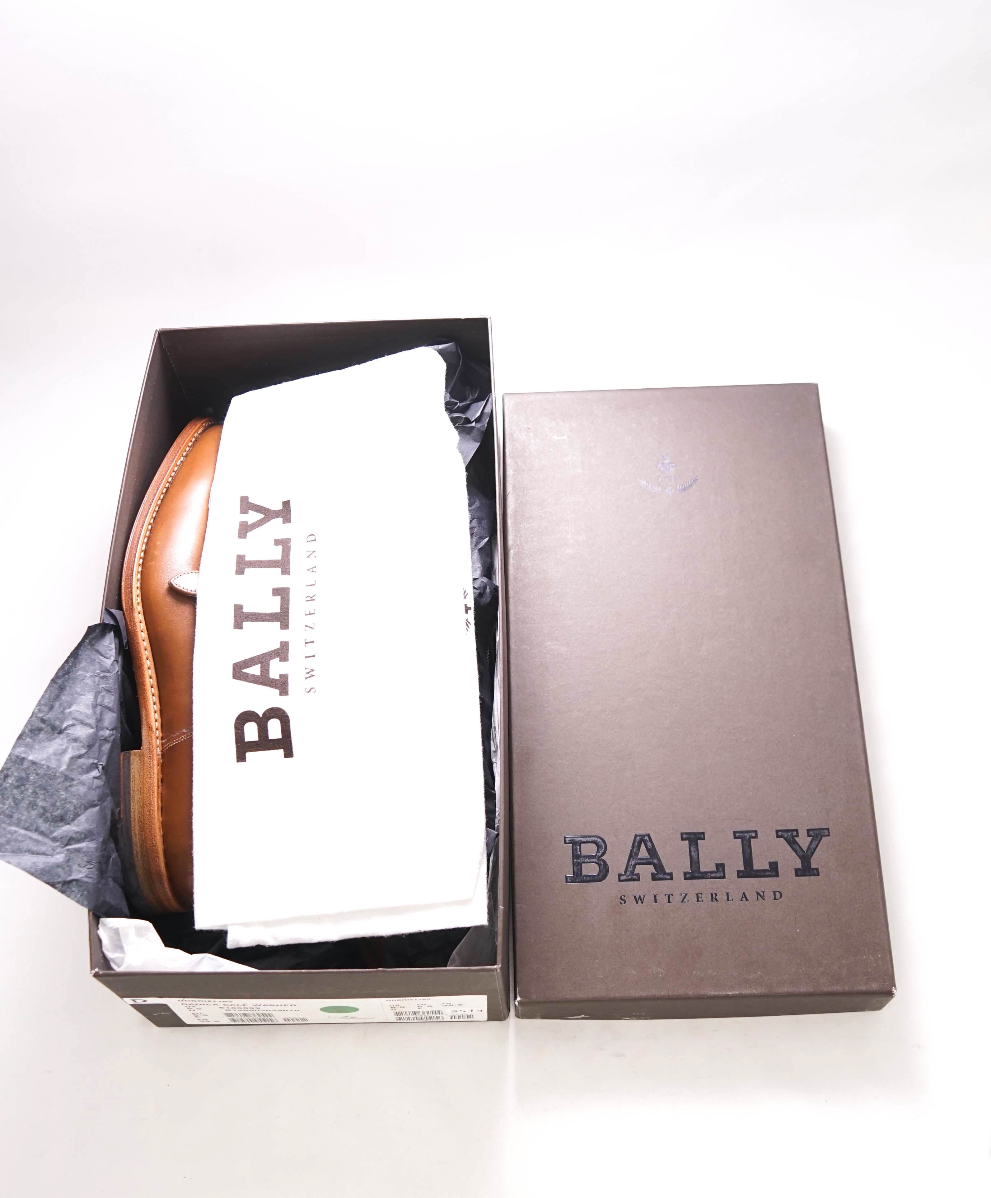 $795 BALLY - “SCRIBE” Double Monk *Goodyear* Welt Brown Hand Made Loafers - 6.5 US