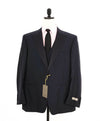 $2,795 CANALI - 1-Btn Navy Blue *3-PIECE* Peak Lapel Tuxedo Suit - 46S