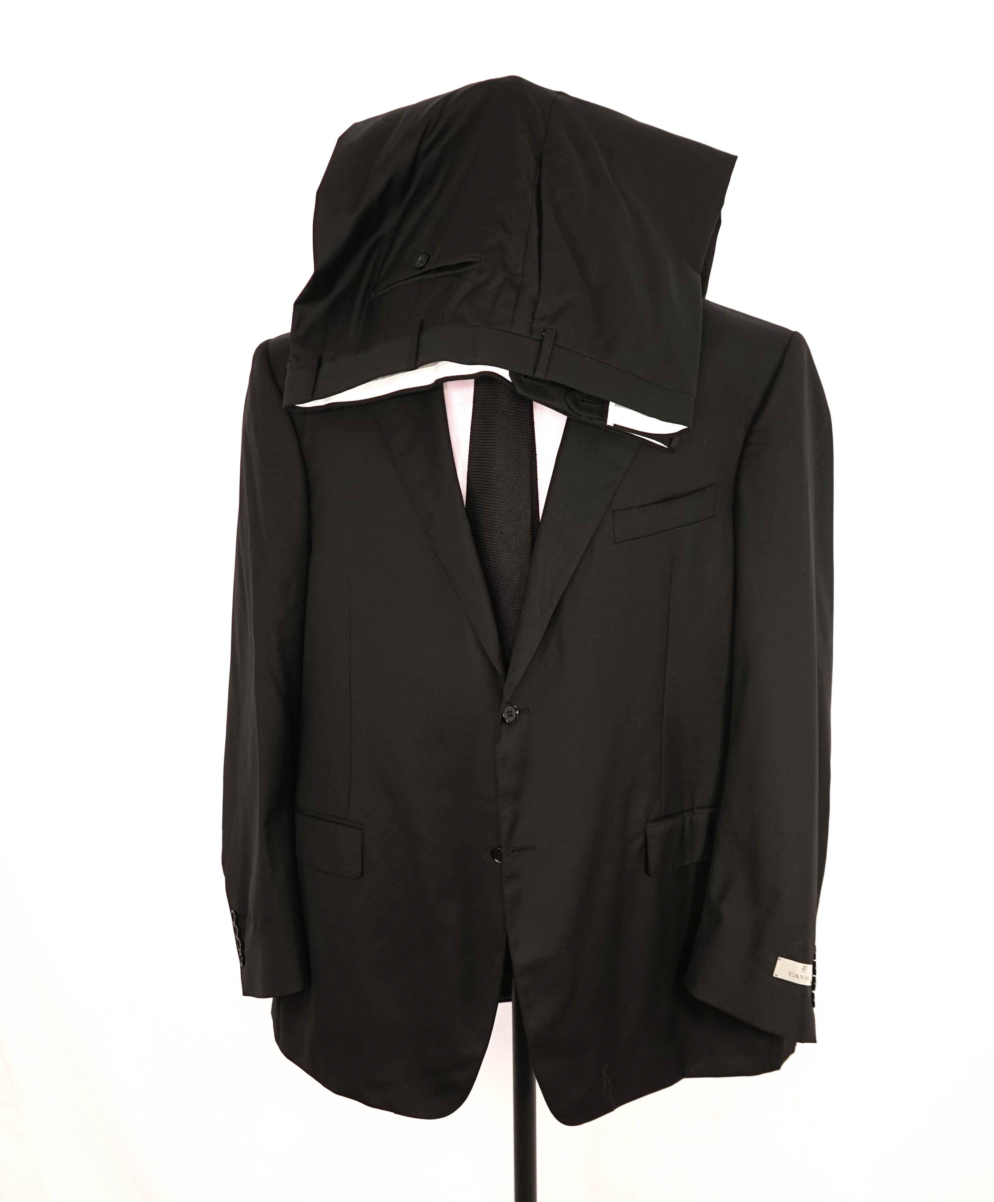 $2,195 CANALI - *CLOSET STAPLE* Black 2-Piece Suit - 54L