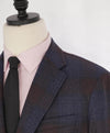 $1,595 ARMANI COLLEZIONI - Unlined Brown/Blue Melange Sweater / Blazer - 44R