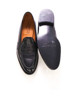 $550 J FITZPATRICK - "MADISON" Black Loafers Penny loafers Pebbled - 10.5 US (9.5UK)