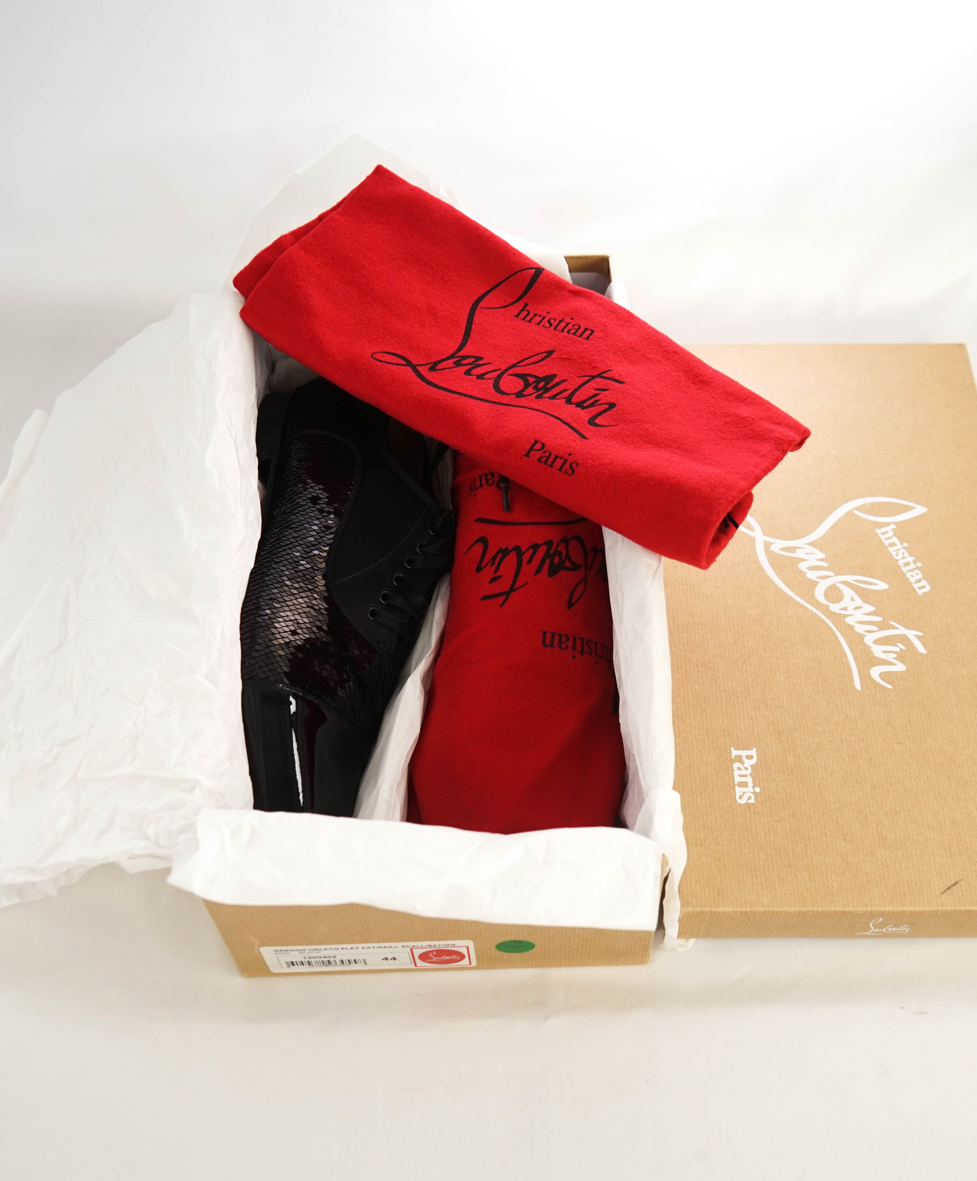 $1,050 CHRISTIAN LOUBOUTIN - *GREGGO ORLATO* Black Oxfords - 11 US (44)