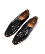 $1,050 CHRISTIAN LOUBOUTIN - *GREG ON* Black Patent Leather Loafers - 10.5 US (43.5)