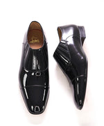 $1,050 CHRISTIAN LOUBOUTIN - *GREG ON* Black Patent Leather Loafers - 10.5 US (43.5)