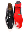 $1,050 CHRISTIAN LOUBOUTIN - *GREG ON* Black Patent Leather Loafers - 10.5 US (43.5)