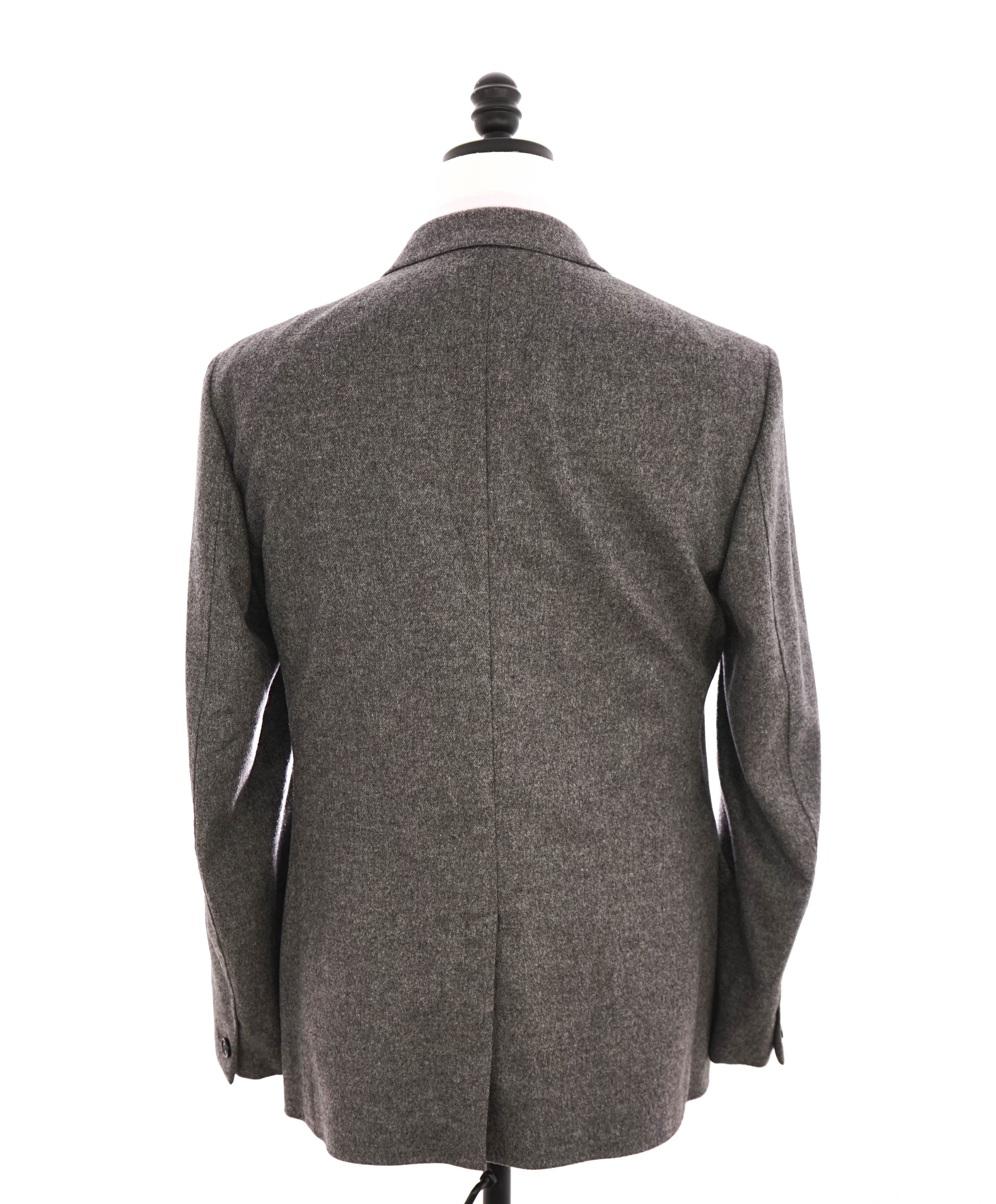 $2,895 ERMENEGILDO ZEGNA - Flannel Unlined Gray Performance Blazer - 42R