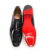 $1,050 CHRISTIAN LOUBOUTIN - *GREG ON* Black Patent Leather Loafers - 9.5 US (42.5 EU)