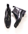 $1,295 SANTONI - Black Lug Sole Slip On PREMUM Boot - 6 US (5 IT)