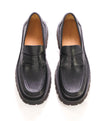 $1,090 SALVATORE FERRAGAMO - *FERGAL* Black Leather Lug Sole Loafer - 8D US (41EU)