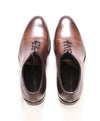 $1,195 SANTONI - "GOODYEAR" Fatte A Mano Wholecut Brown Solid Oxfords - 6 US (5 IT)