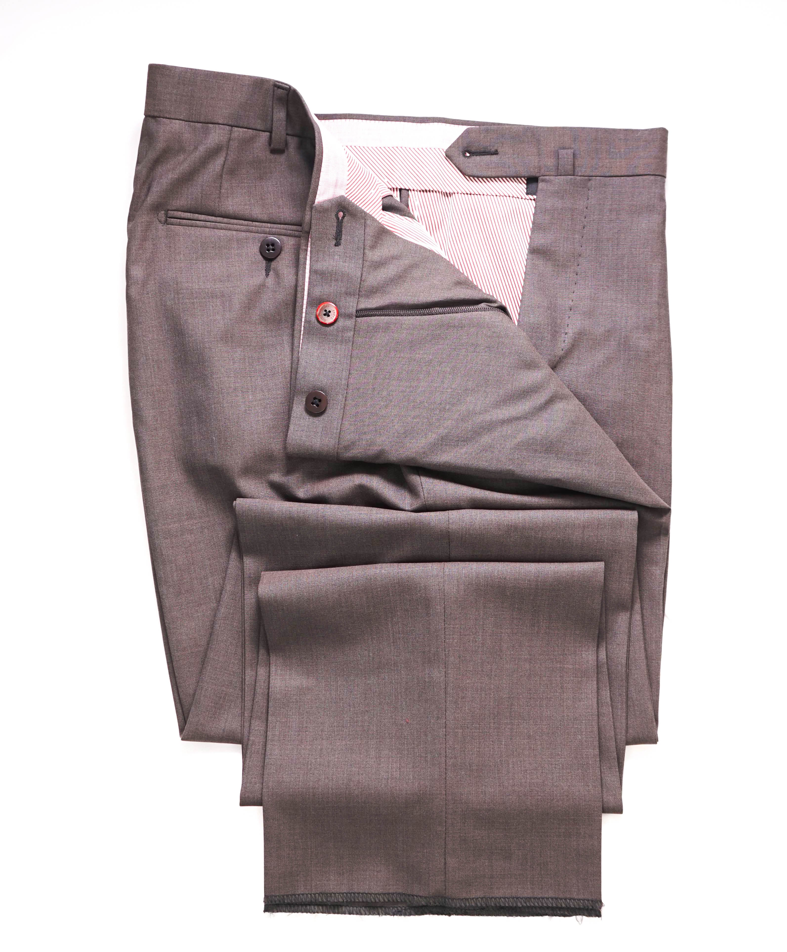 $890 ERMENEGILDO ZEGNA -"High Performance All Season" Brown Pants - 38W (46R)