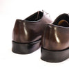 $1,195 SANTONI - "GOODYEAR" Fatte A Mano Wholecut Brown Solid Oxfords - 6 US (5 IT)