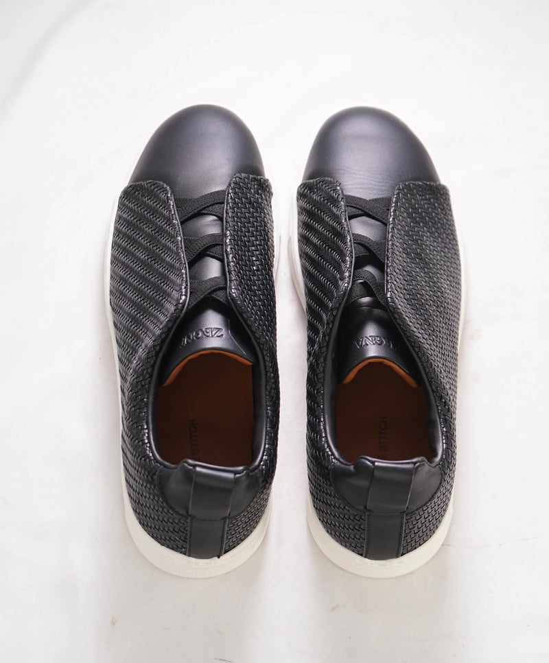 $1,195 ERMENEGILDO ZEGNA - COUTURE "Triple Stitch" Woven Sneakers - 9.5US (42.5 EU)