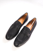 $895 SALVATORE FERRAGAMO - “DESIO" Gancini Loafer Black Leather - 13 E