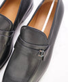 $895 SALVATORE FERRAGAMO - “DESIO" Gancini Loafer Black Leather - 13 E