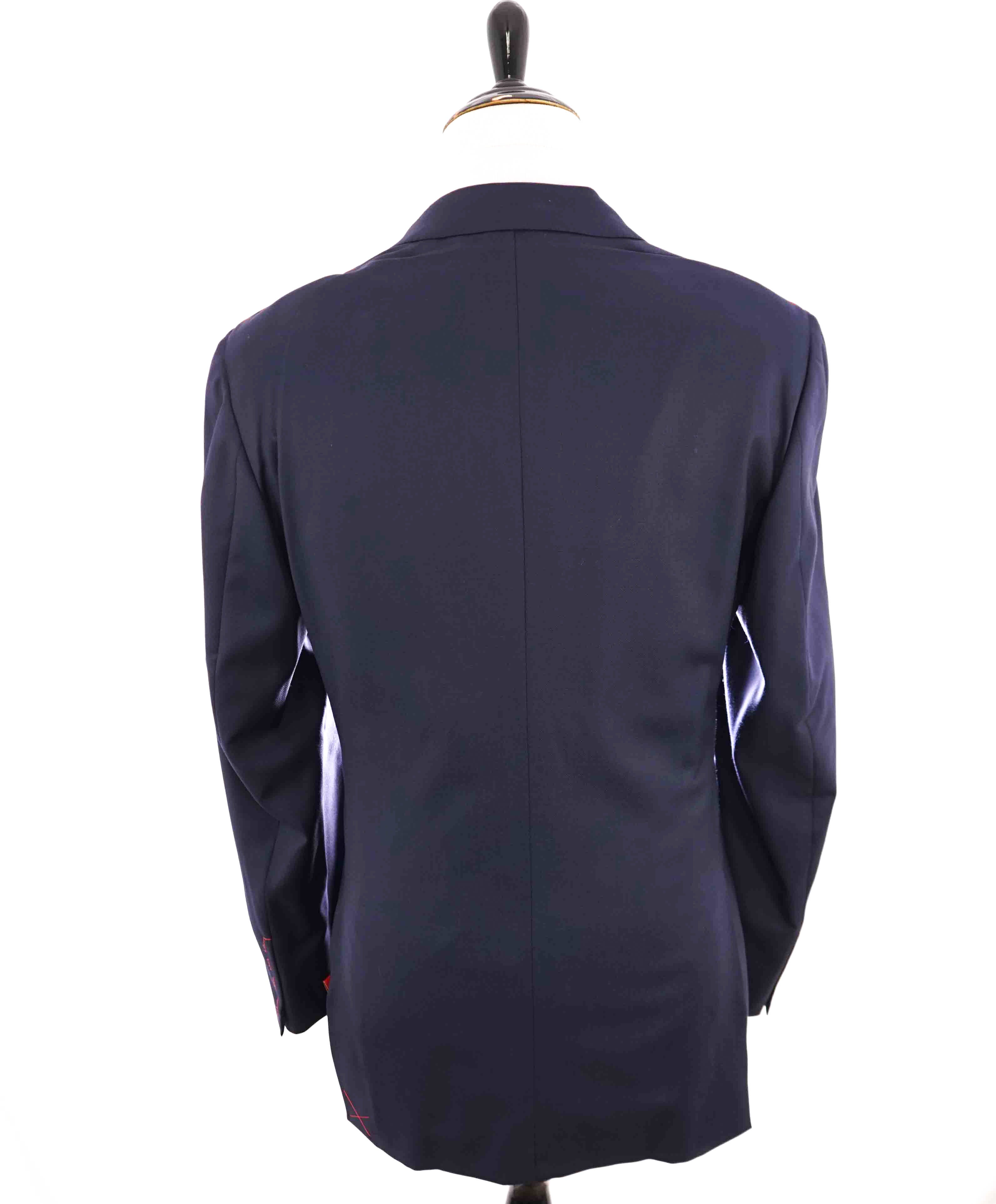 $2,995 ISAIA - "BASE S LIGHT" Super 130's Navy Blue ROYAL WEAVE Blazer - 42L