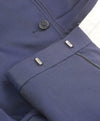 Z ZEGNA - *WOOL & MOHAIR* Sharkskin Blue Flat Front Dress Pants - 35W