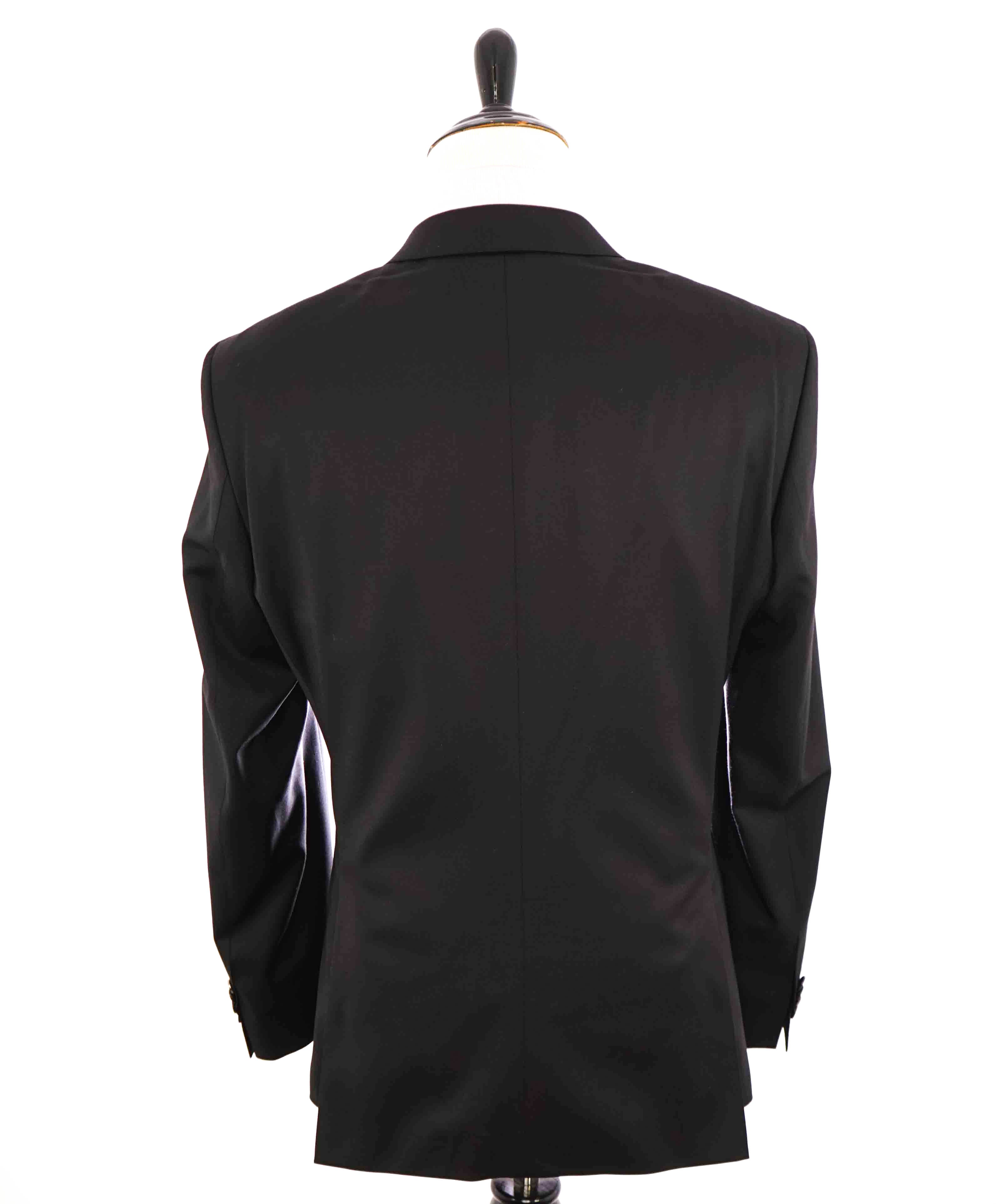 $1,395 HUGO BOSS - "TRABALDO TOGNA" Italy Stretch Fabric Black Suit - 38S