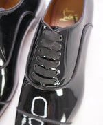 $1,100 CHRISTIAN LOUBOUTIN - *GREGGO PATENT* Leather Black Oxfords - 11 US (44)