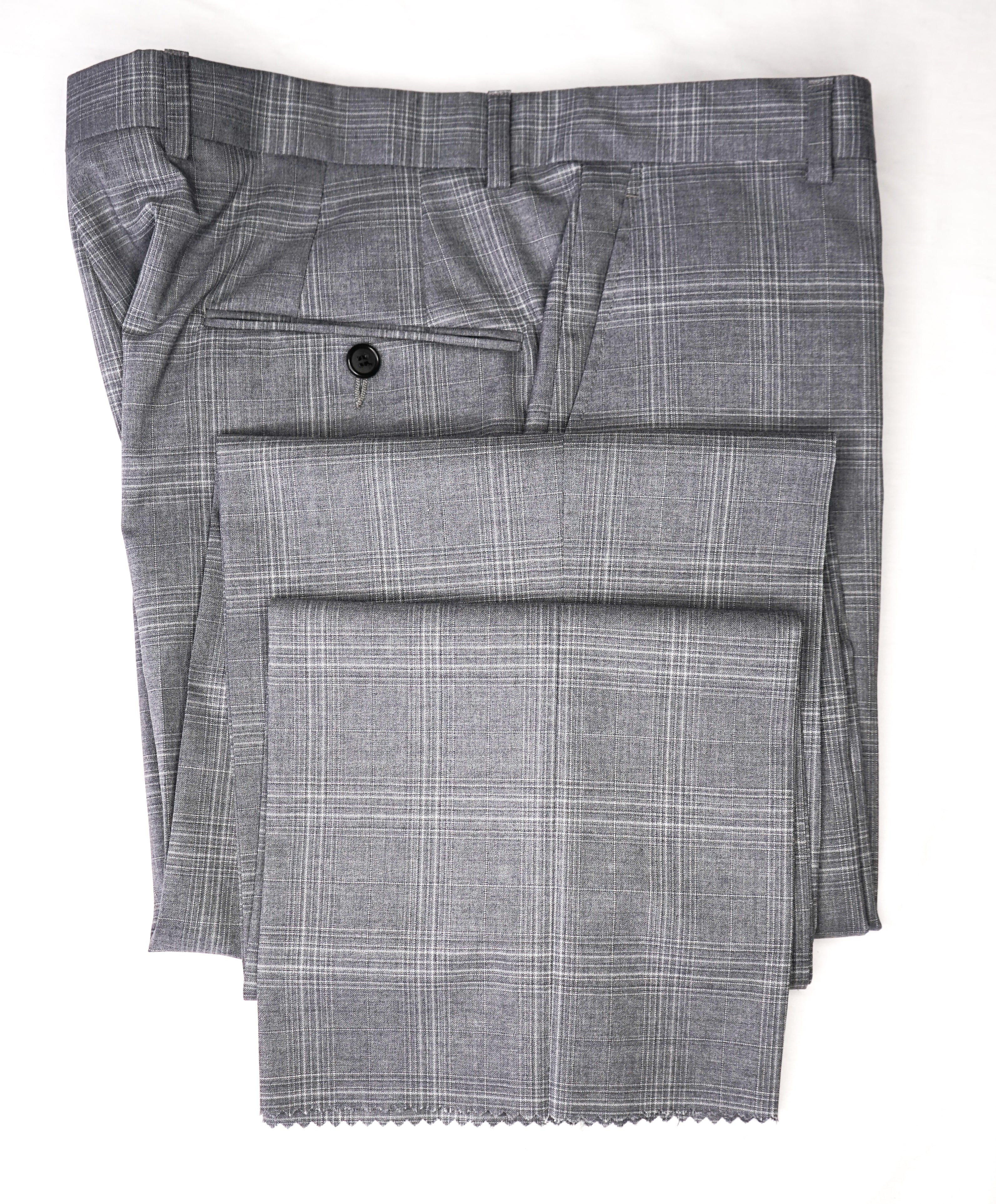 HICKEY FREEMAN - Tonal Gray Plaid Check "Milburn ii" Wool Suit - 40R