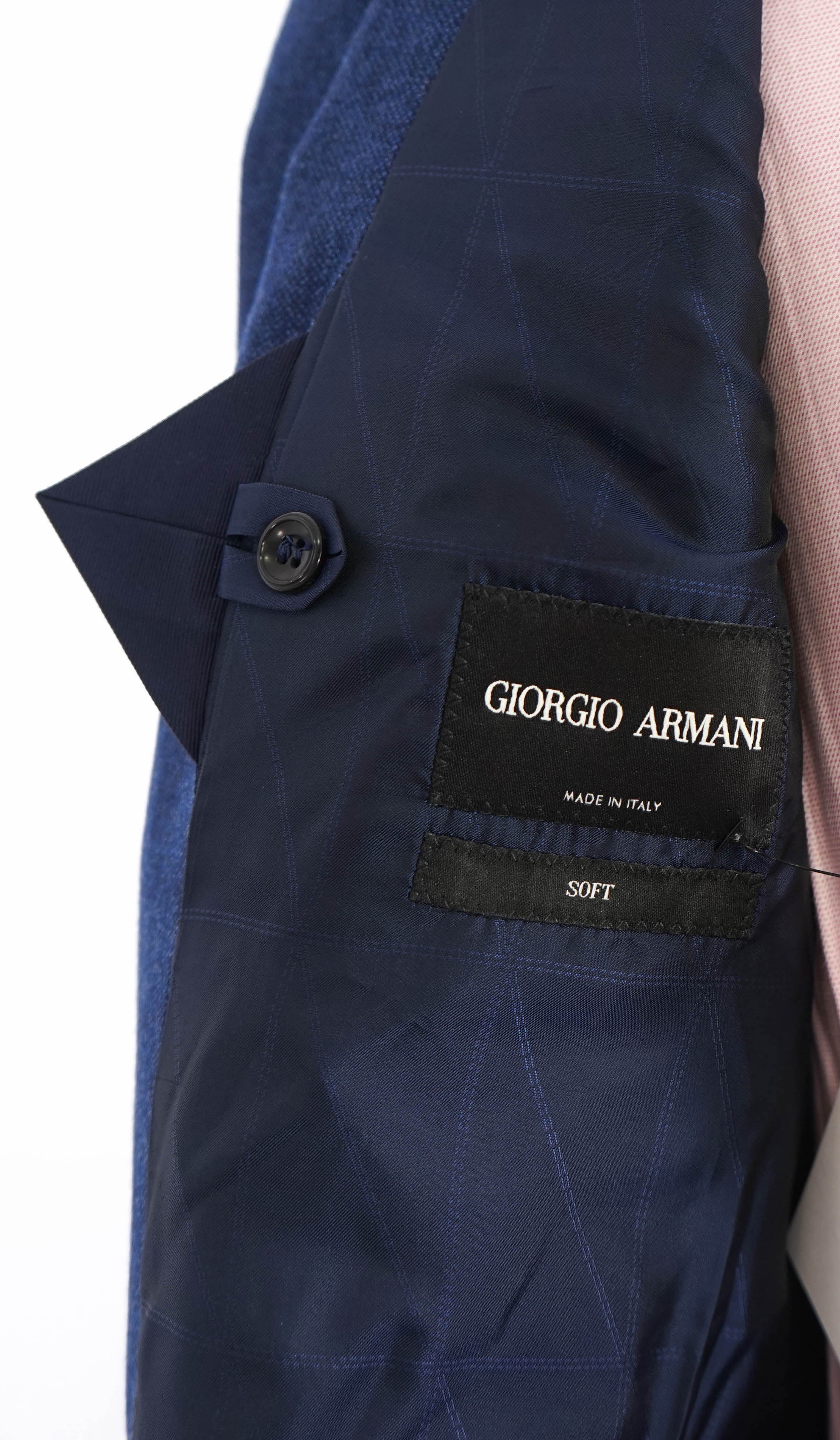 GIORGIO ARMANI - “SOFT” Wool Weathered Blue Blazer - 44R