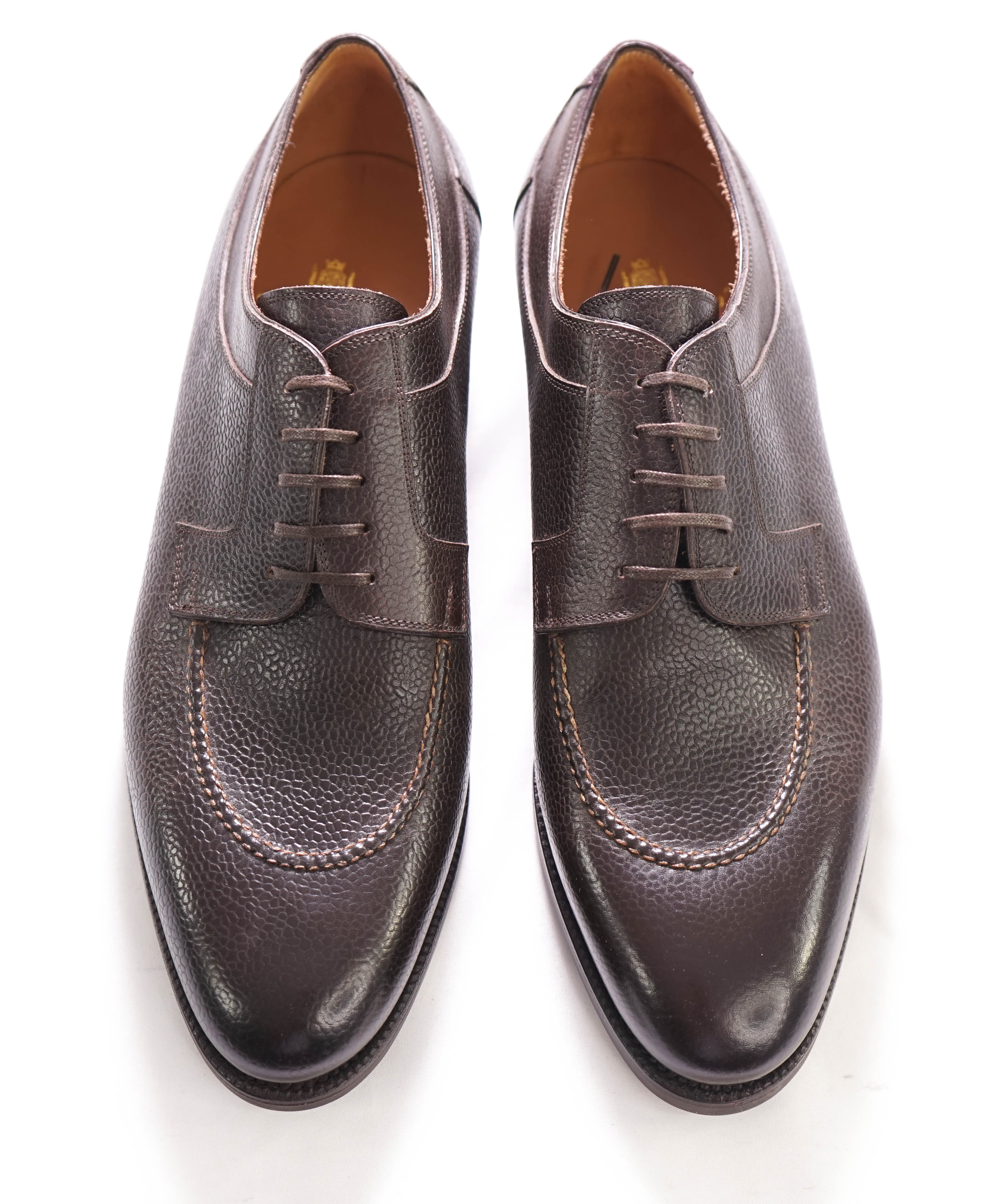 $1,540 STEFANO BEMER - Dark Brown Five Eyelet Derby - 11US (44EU)