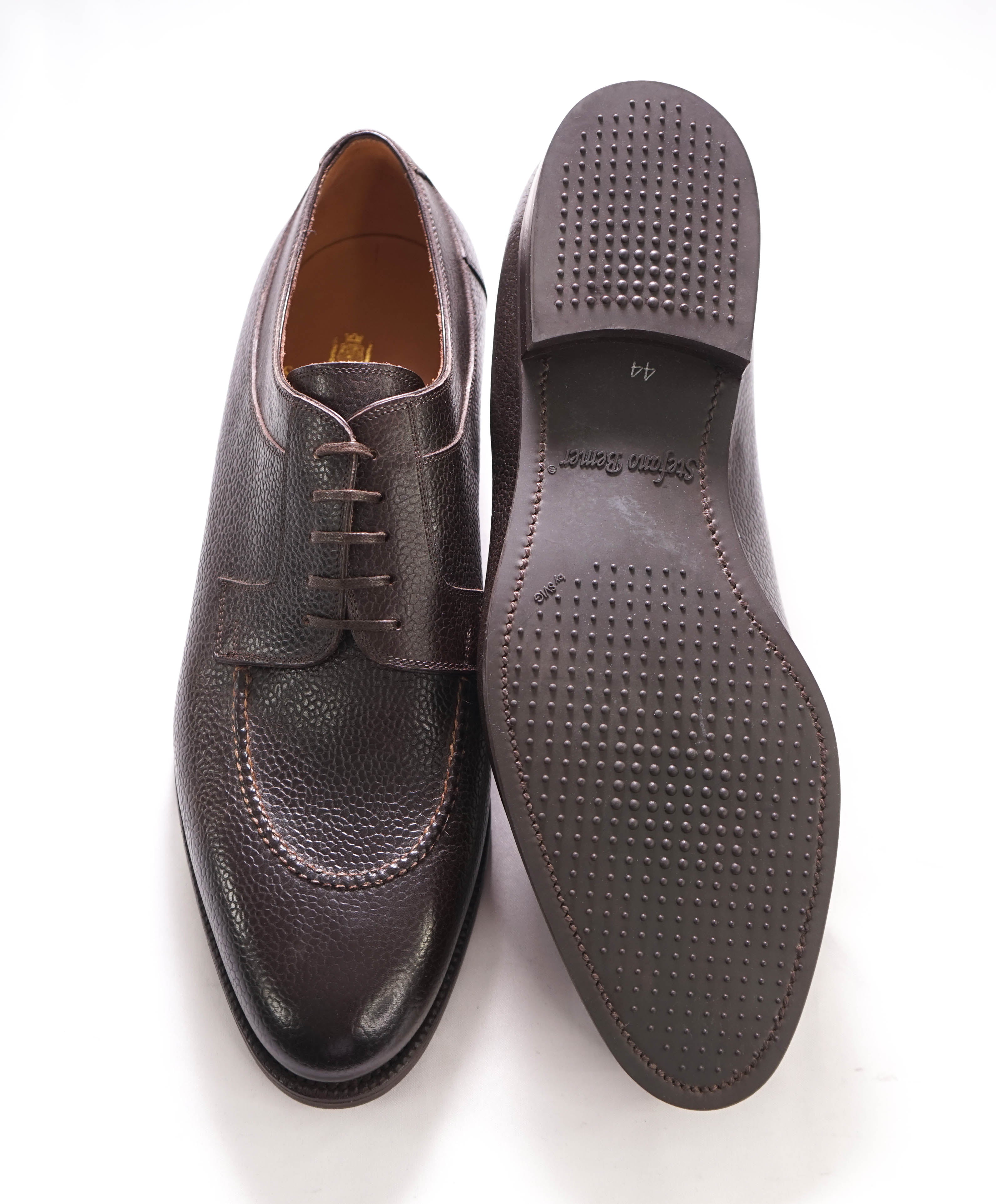 $1,540 STEFANO BEMER - Dark Brown Five Eyelet Derby - 11US (44EU)