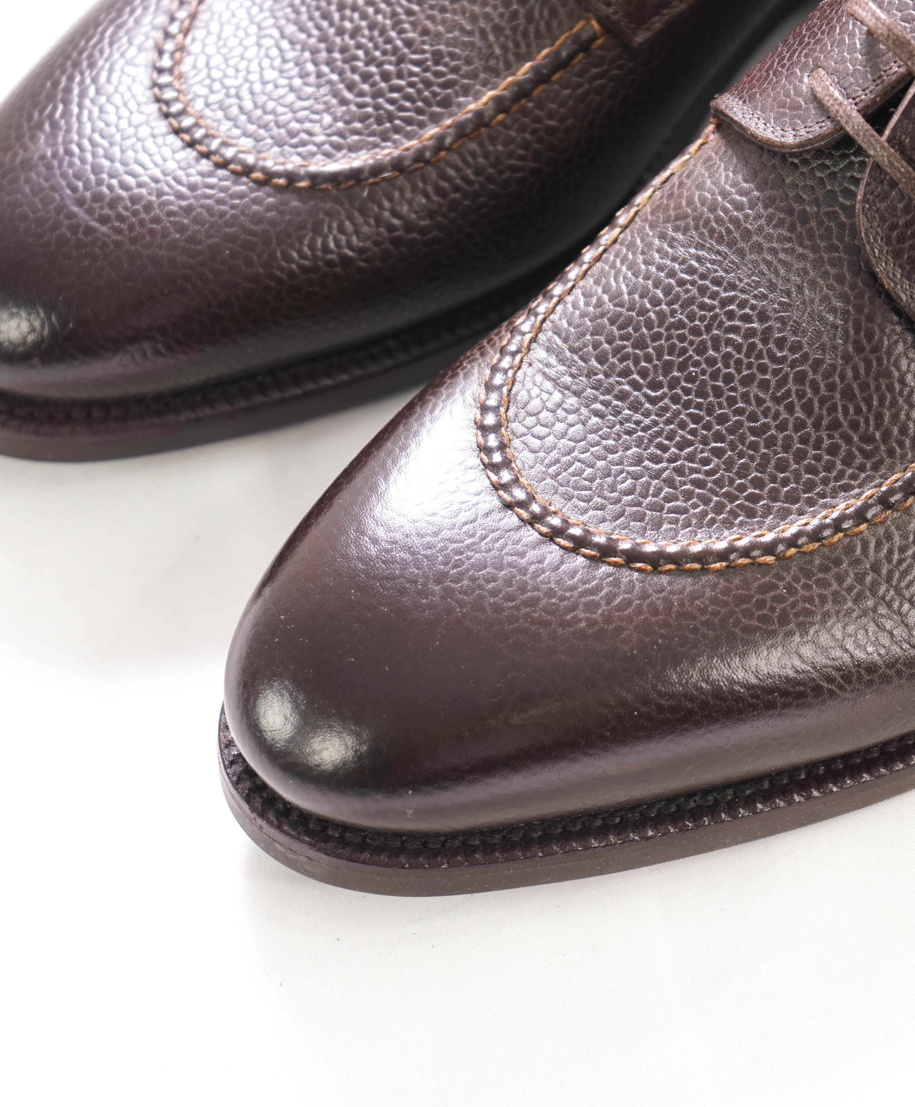 $1,540 STEFANO BEMER - Dark Brown Five Eyelet Derby - 11US (44EU)