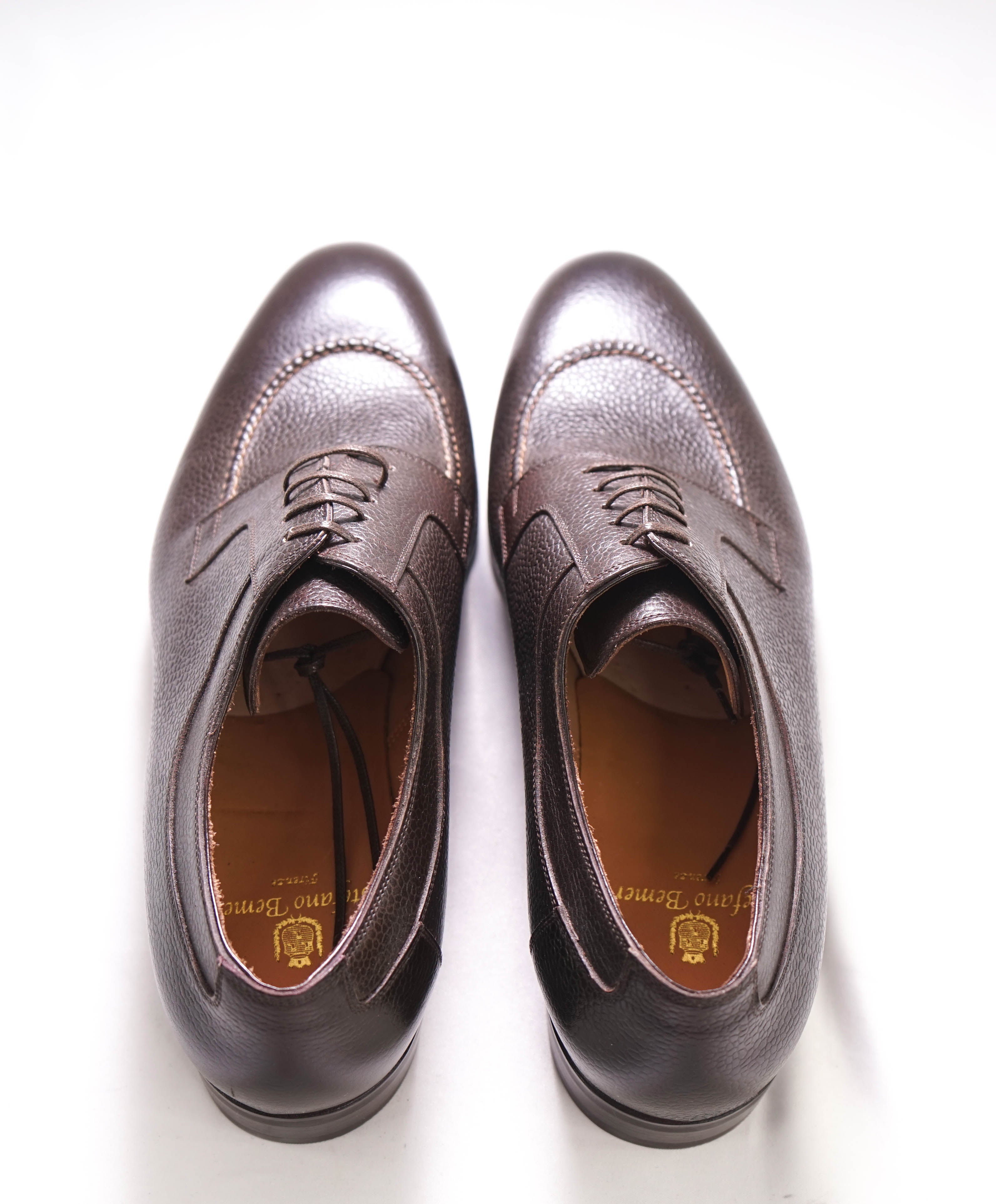 $1,540 STEFANO BEMER - Dark Brown Five Eyelet Derby - 11US (44EU)