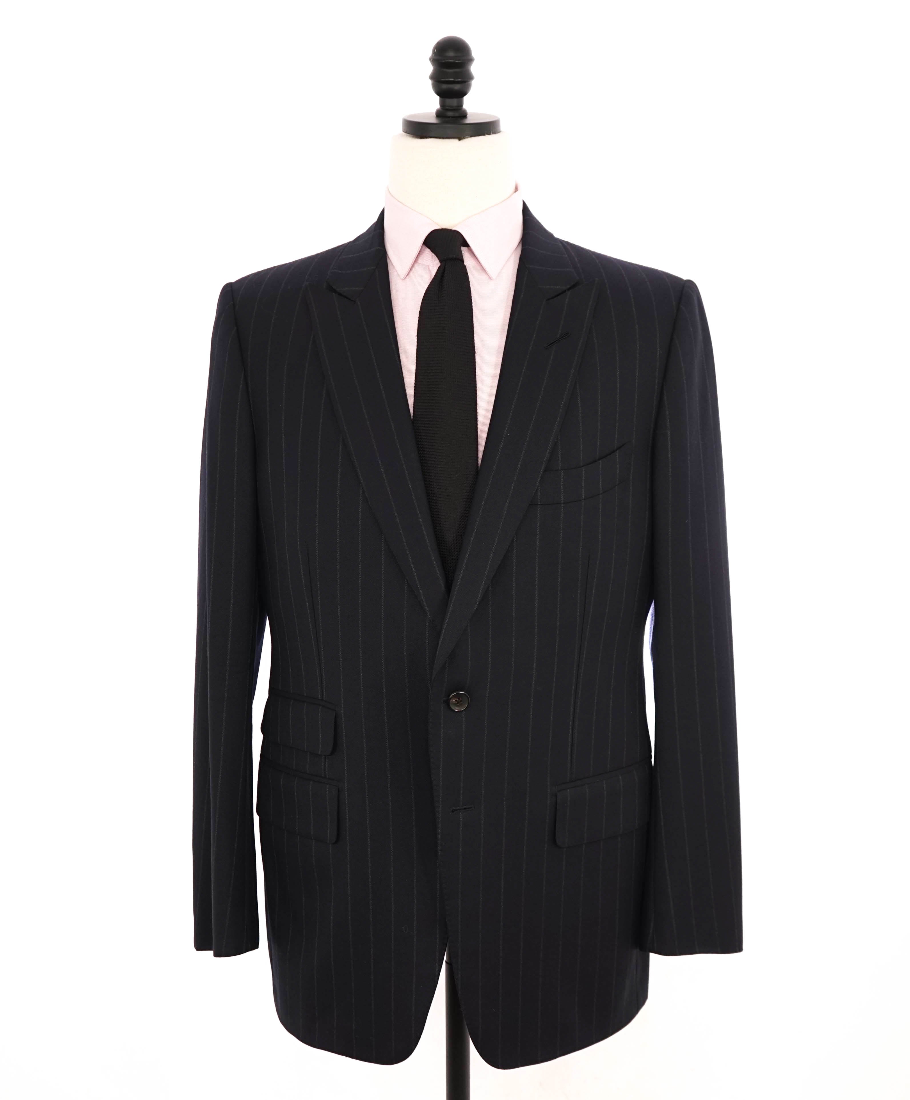 $5,970 TOM FORD - 2-Piece "BASIC BASE V Nuova" Blue Chalk Stripe Suit - 44R (54EU)