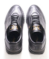 $750 SALVATORE FERRAGAMO - Black Gold Gancini Sneaker - 10 US