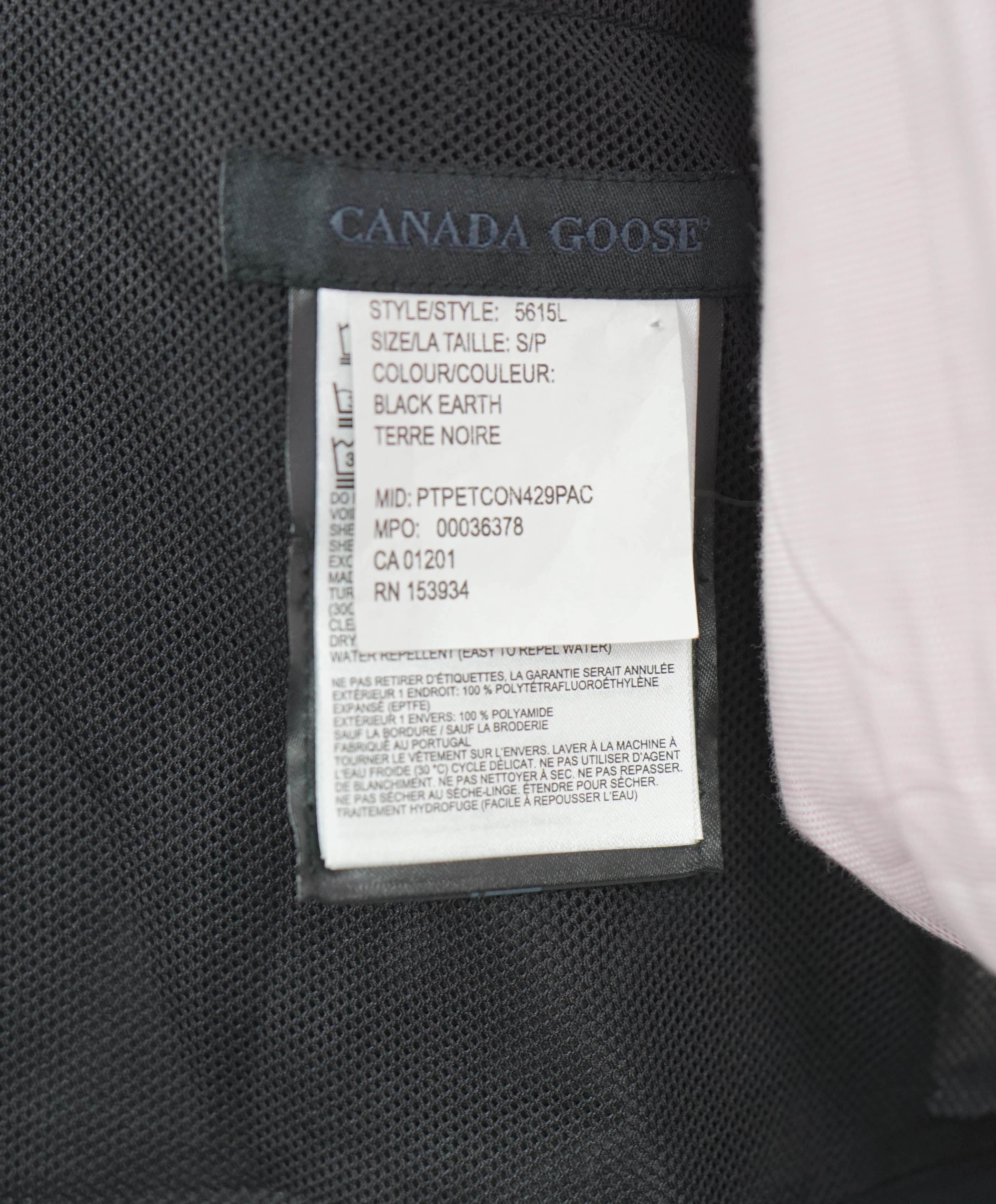 $795 CANADA GOOSE - "NOMAD" Black GORE-TEX ShakeDry WOMEN Resistant Coat - S/P