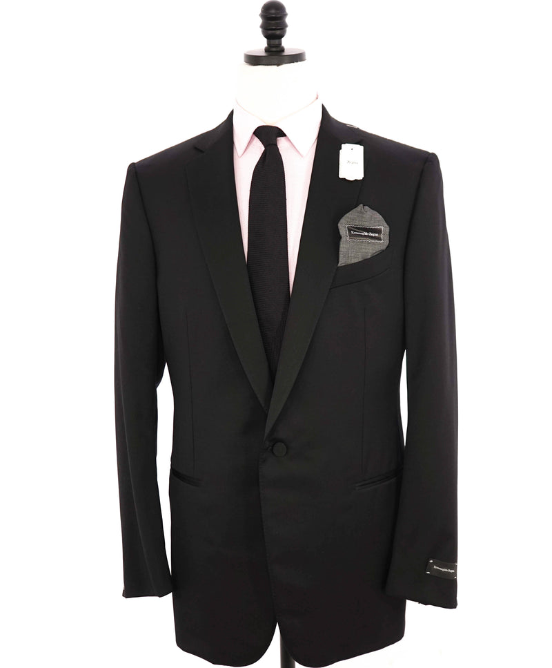 $3,995 ERMENEGILDO ZEGNA - Notch Lapel Tuxedo Wool/Silk 2-Piece - 46L