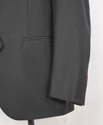 $3,000 ISAIA - Satin PEAK LAPEL Black Wool Tuxedo Dinner Jacket Blazer - 48R