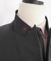 $3,000 ISAIA - Satin PEAK LAPEL Black Wool Tuxedo Dinner Jacket Blazer - 48R