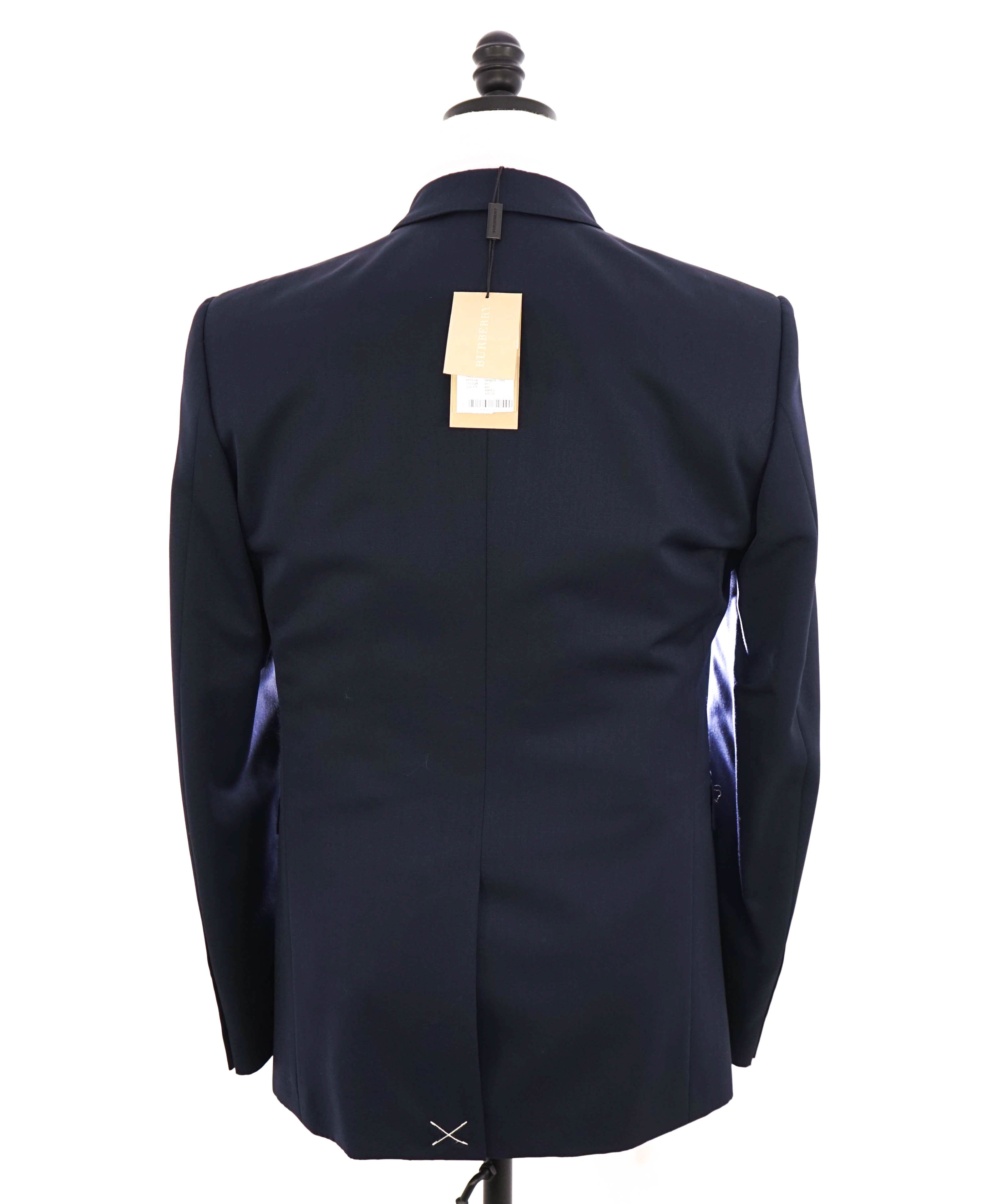 $2,895 BURBERRY LONDON - *SIDE TABS* Made In Italy Wool NAVY Tuxedo Suit - 38R