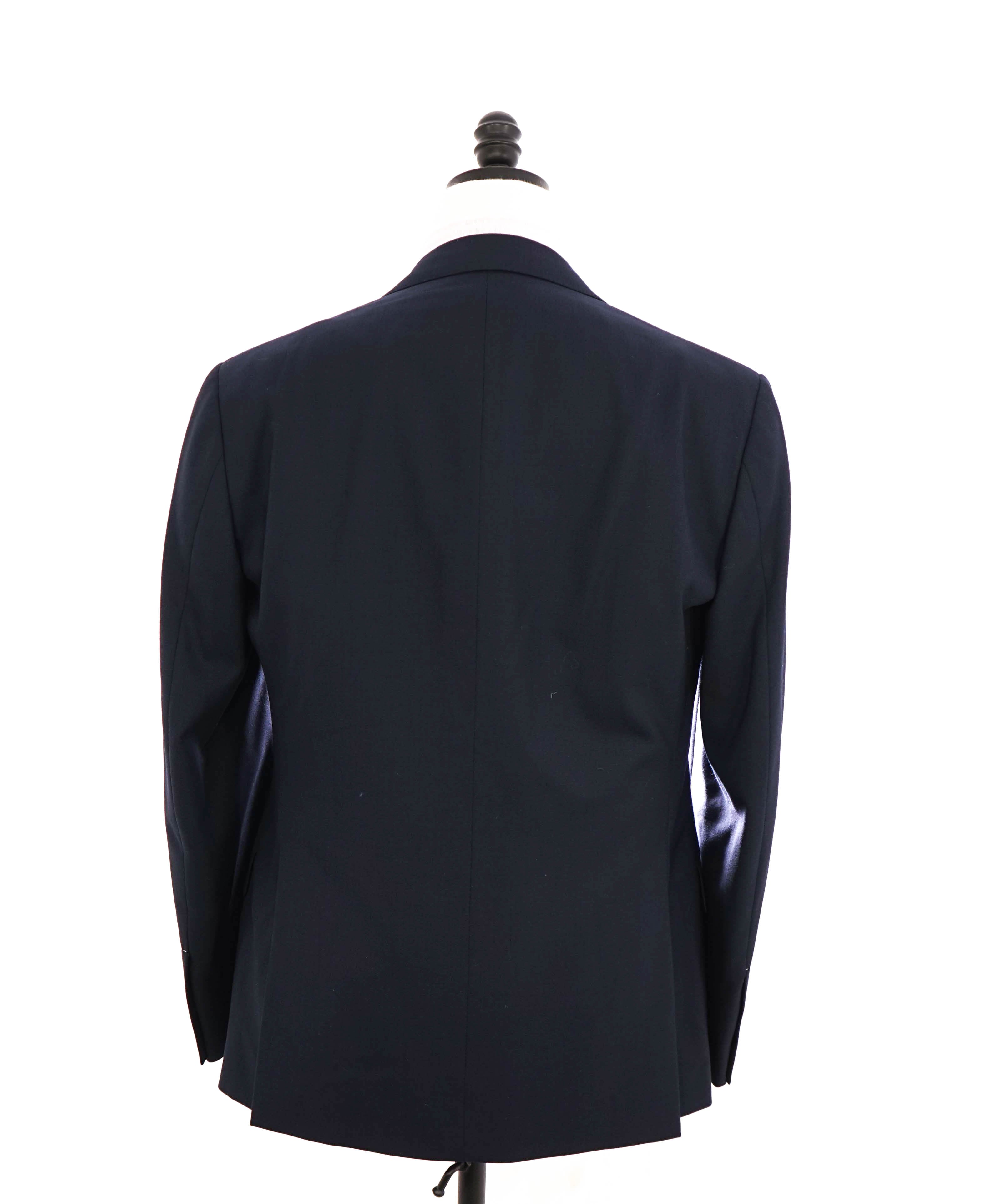 RALPH LAUREN PURPLE LABEL - Navy Blue "KENT 2-Btn" Oxford Weave Suit - 42R