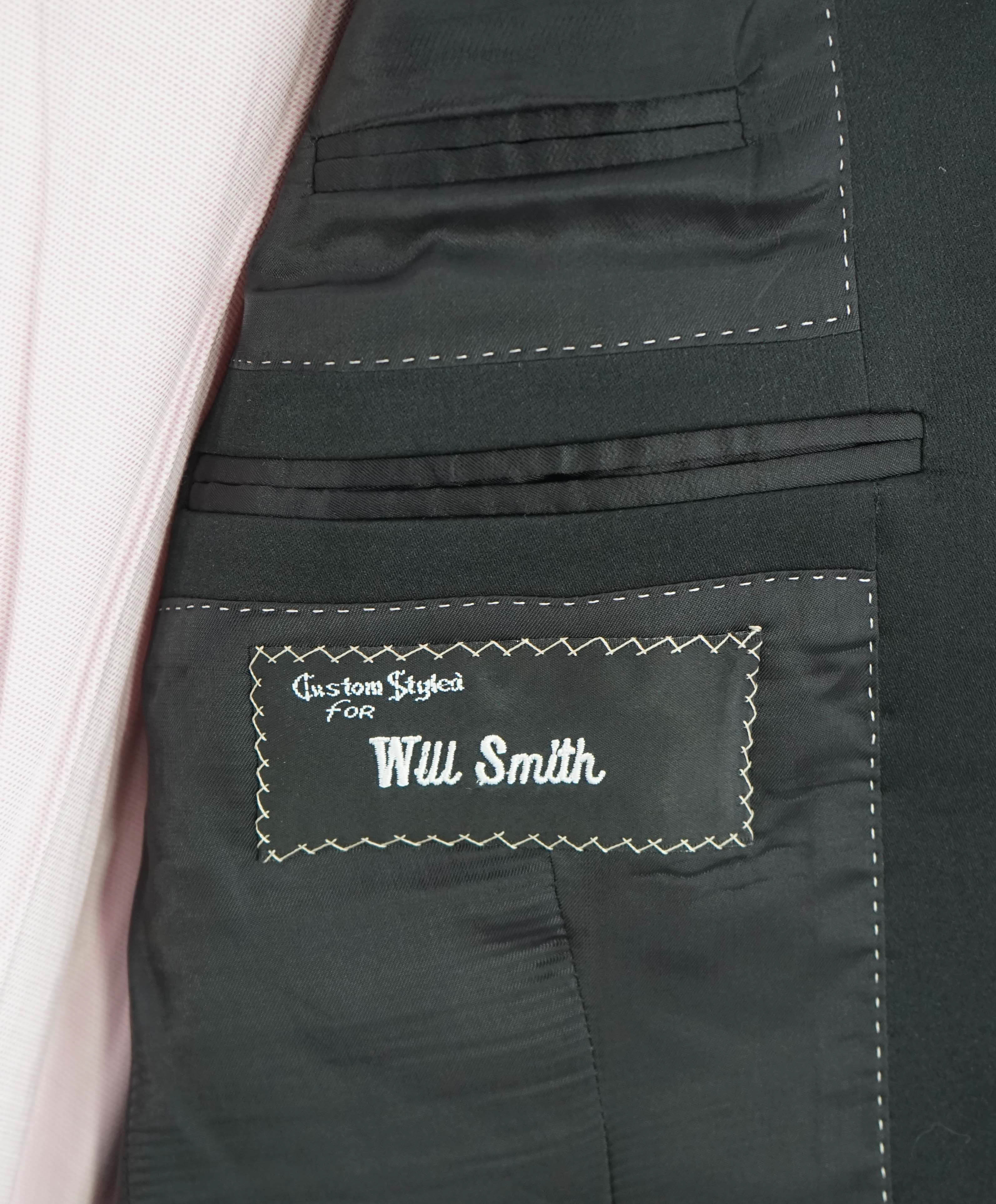 $5,000 DAVID AUGUST - Custom Made For "WILL SMITH" Tuxedo Wool/Silk Suit - 40L