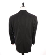 ISAIA - Classic CHALK STRIPE Notch 2/3 Button Roll Lapel Suit - 46R