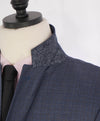 $2,000 CANALI - Blue Textured Wool 2-Btn MADE IN ITALY Suit - 40R