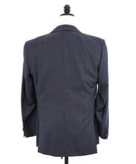 $2,000 CANALI - Blue Textured Wool 2-Btn MADE IN ITALY Suit - 40R