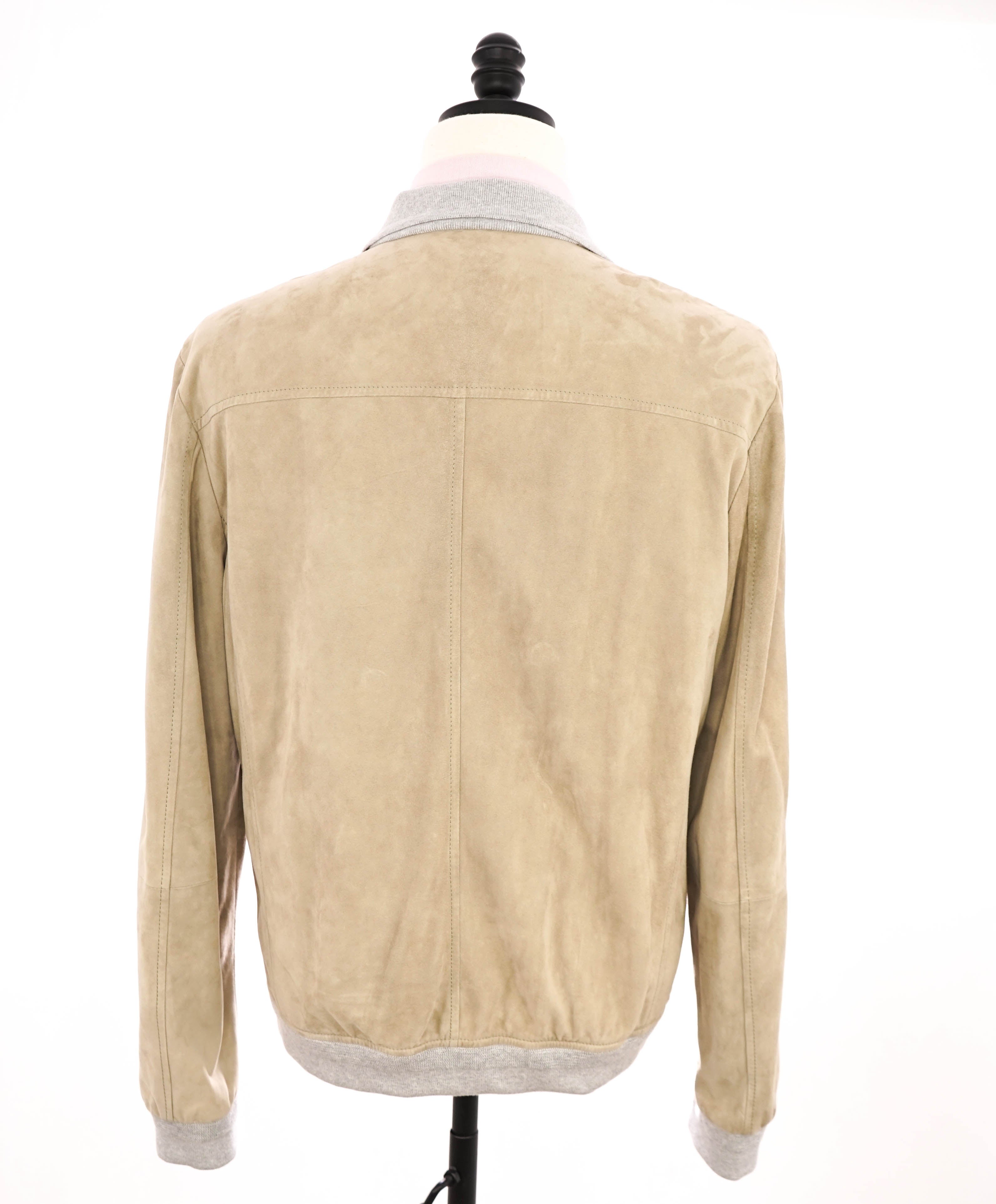 $2,645 ELEVENTY - SUEDE "Neutral" CASHMERE Jacket Coat - 40R (M)o