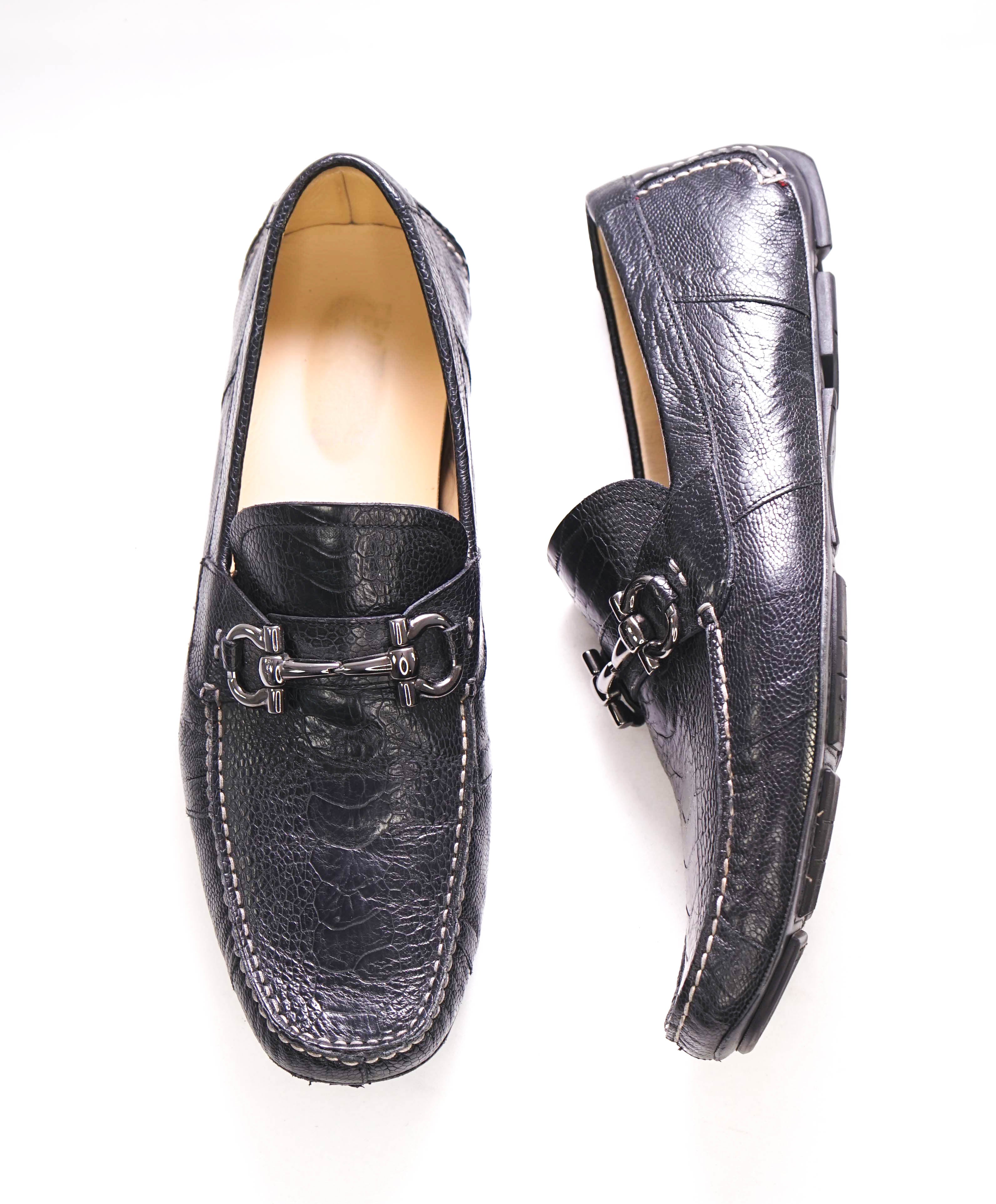 $2,200 SALVATORE FERRAGAMO - *CROCODILE SKIN* Parigi Slip On Loafers - 11.5 D