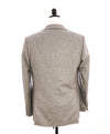 SAKS FIFTH AVENUE - "BLACK LABEL" Slim PURE CASHMERE Herringbone Gray Blazer- 38R