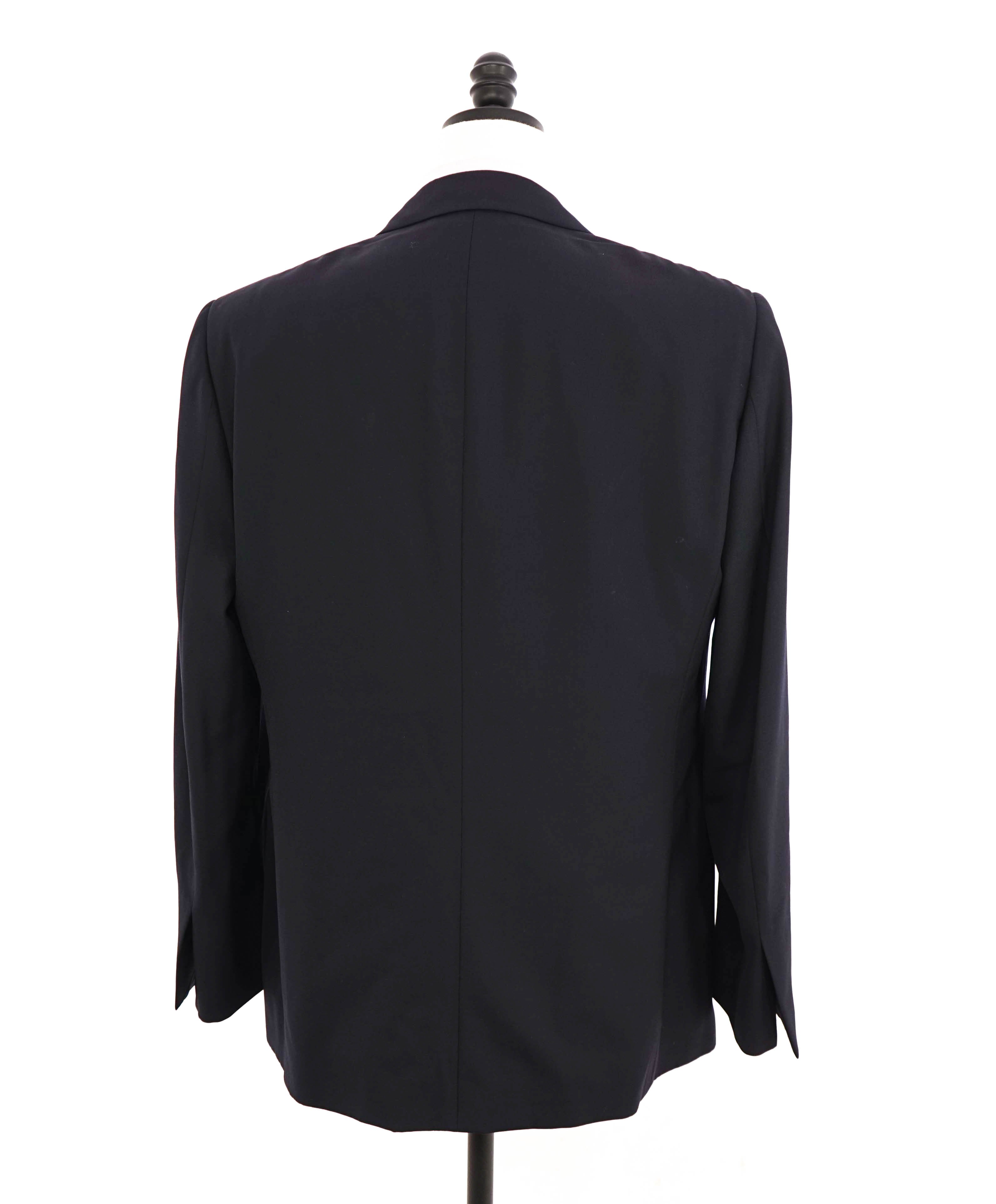 RALPH LAUREN PURPLE LABEL -  Navy Wool Tuxedo 1-Button Peak Dinner Jacket - 44L