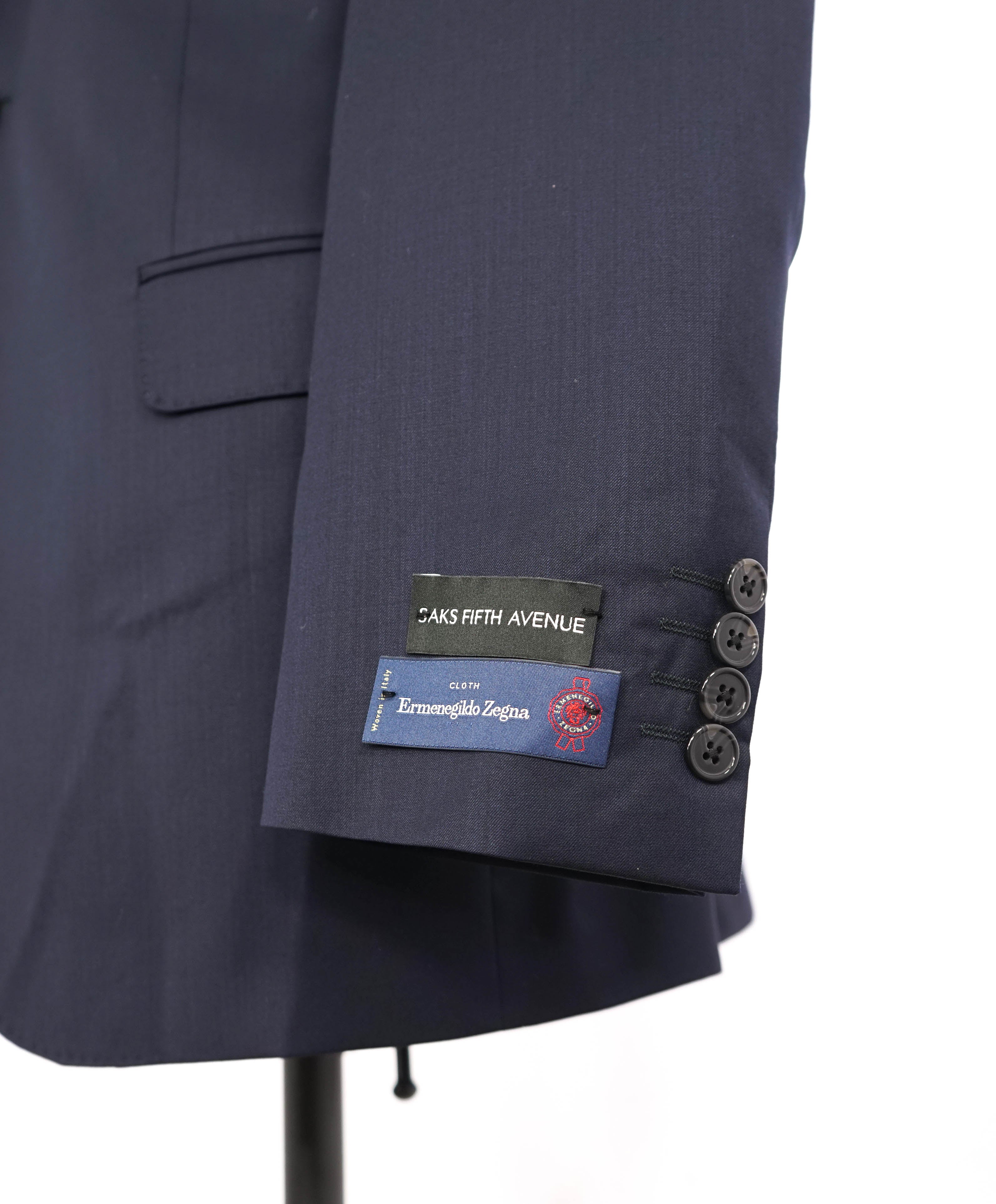 SAKS FIFTH AVENUE - By ERMENEGILDO ZEGNA Wool Navy Blazer - 42R